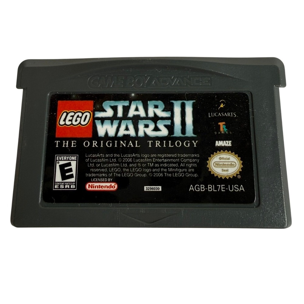 LEGO Nintendo Game Boy Advance Star Wars II Original Trilogy GBA Cartridge